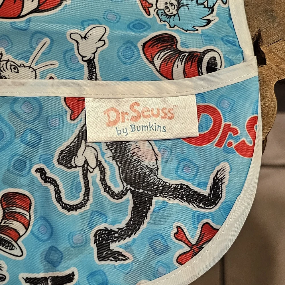 Bumpkins-Dr. Seuss Baby Bib Set - Green and Blue